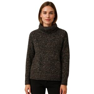 Wilfred Montpellier Sweater XS – Wool Alpaca Silk Black Speckled Knit